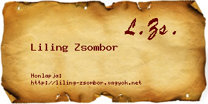 Liling Zsombor névjegykártya