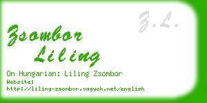 zsombor liling business card